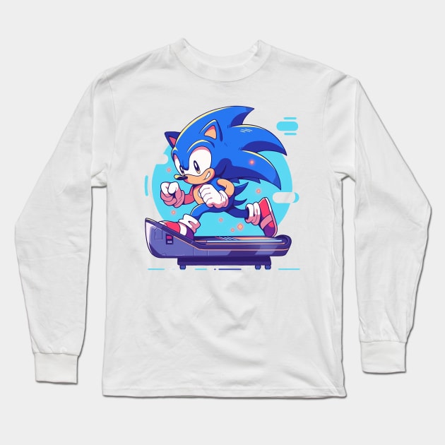 sonic Long Sleeve T-Shirt by Ninja banana